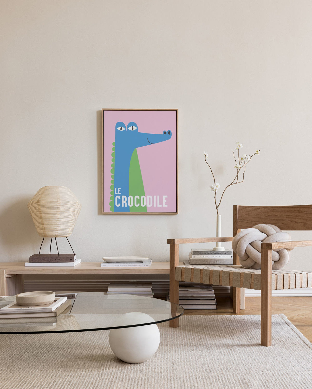 Le Crocodile Canvas print