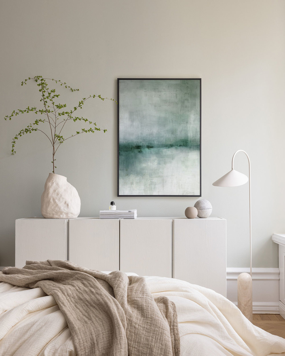 Abstract Scenery Green No2 Canvas print