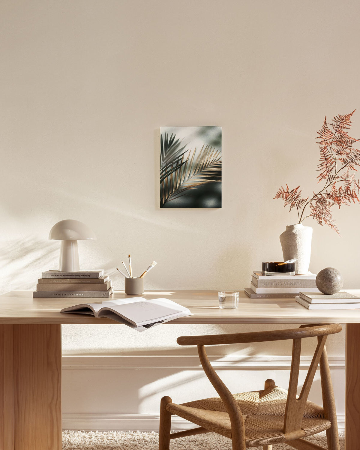 Golden Palm Canvas print