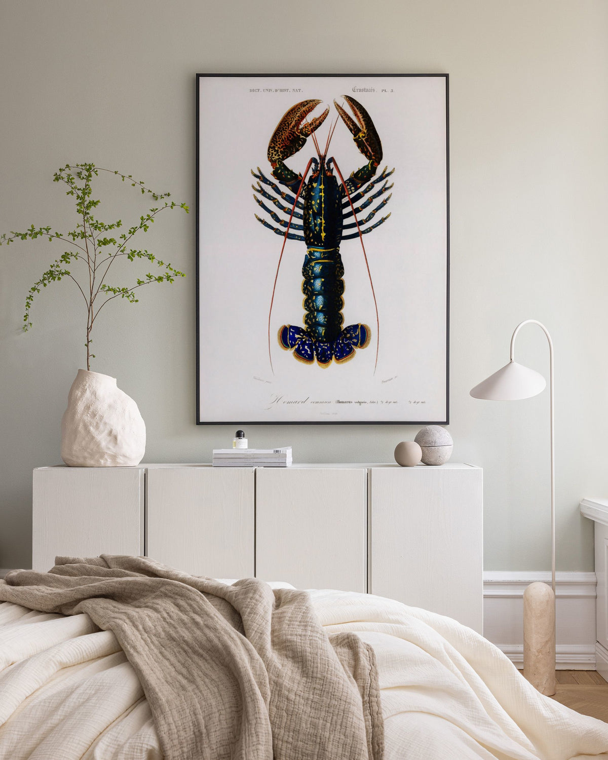 Vintage Lobster Canvas print