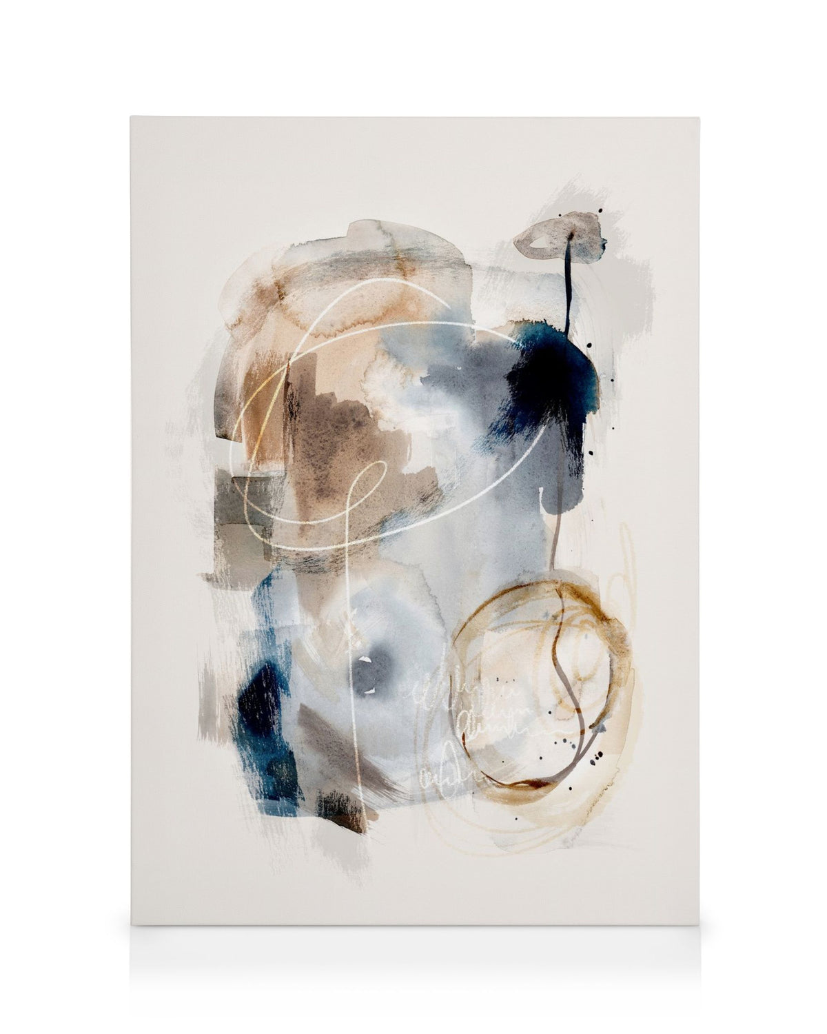Abstract Watercolor Brushes No1 Canvas print