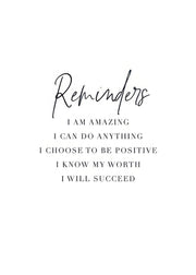 Reminders Print