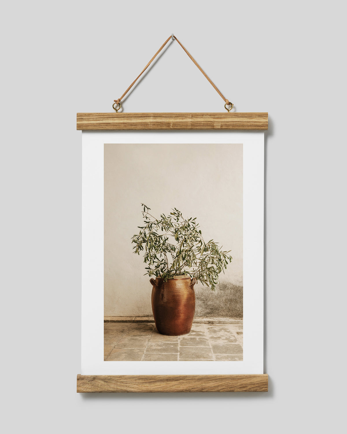 Poster hanger oak 22 cm, magnet fastener