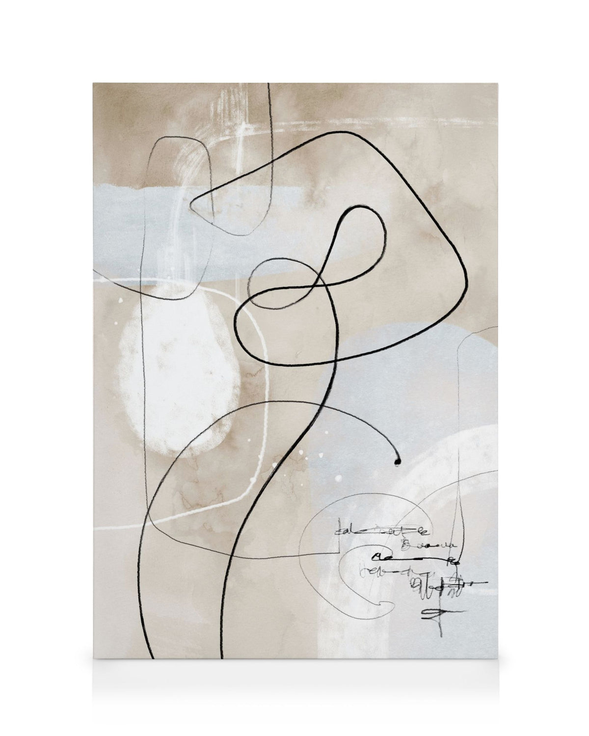 Soft Abstract Lines No1 Canvas print
