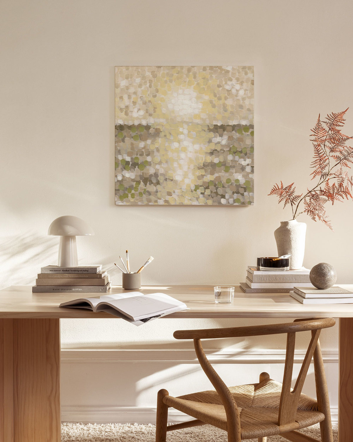 Pointillist Horizon Canvas print