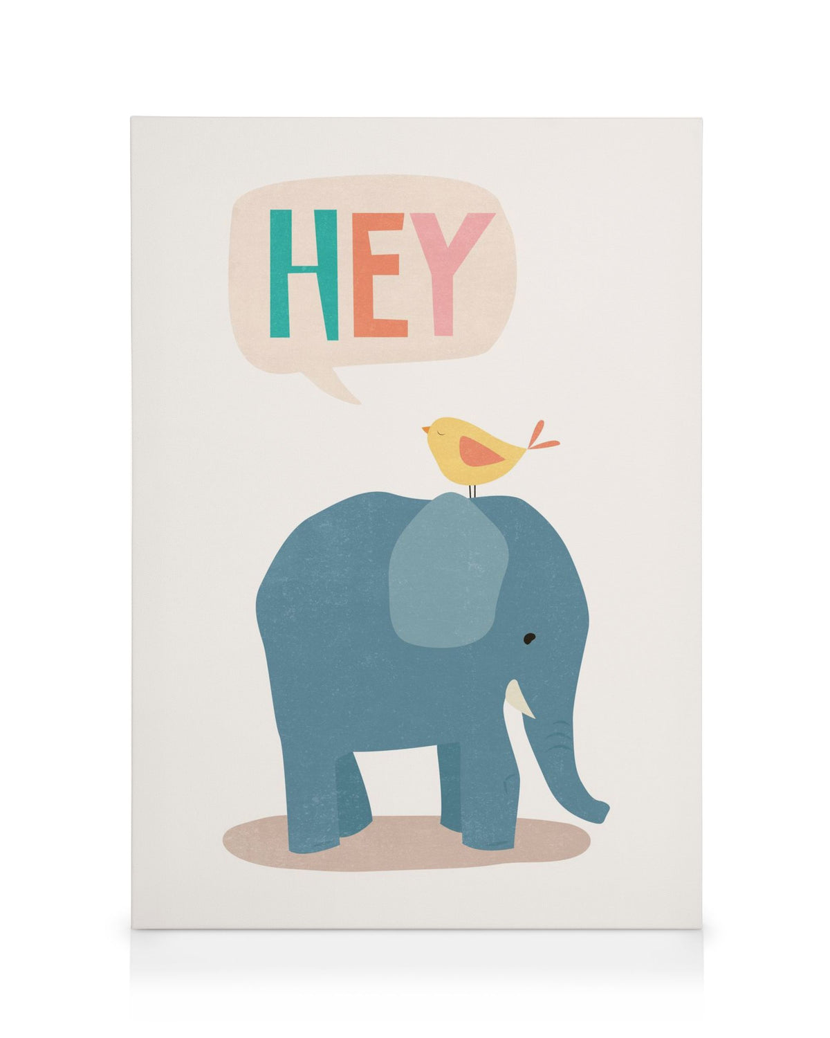 Bird and Elephant Canvas print