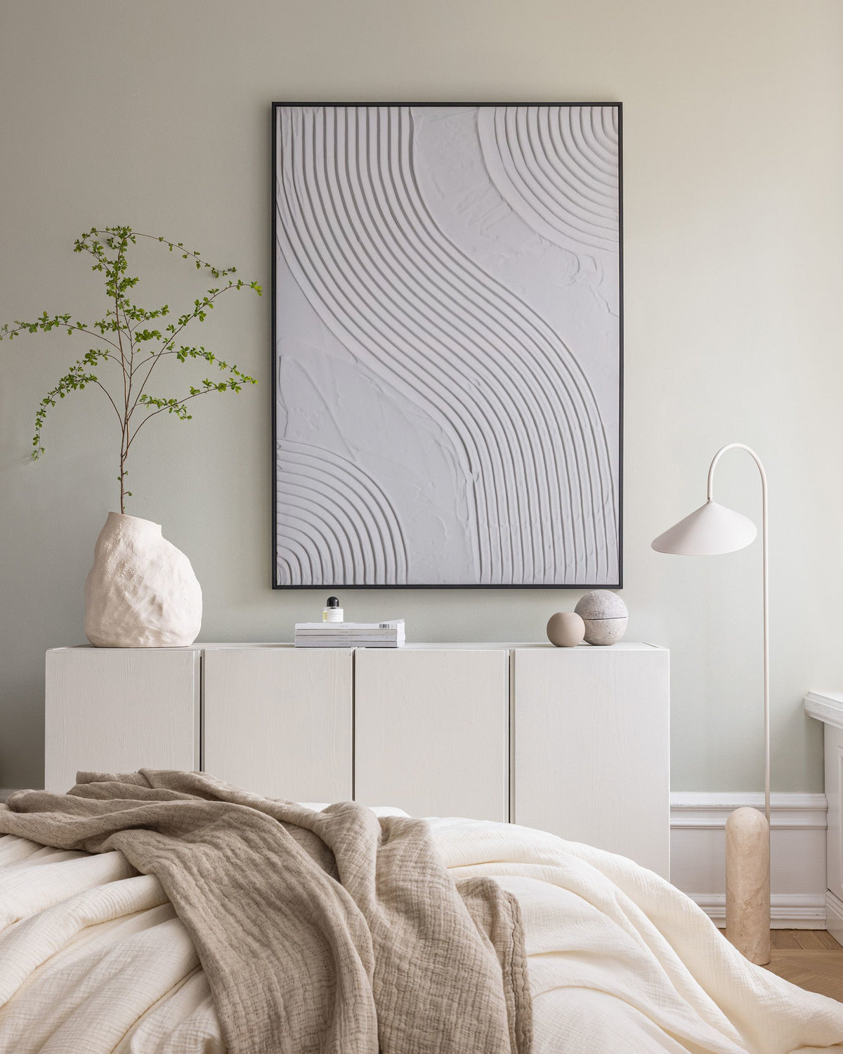 Abstract Texture Waves Canvas print