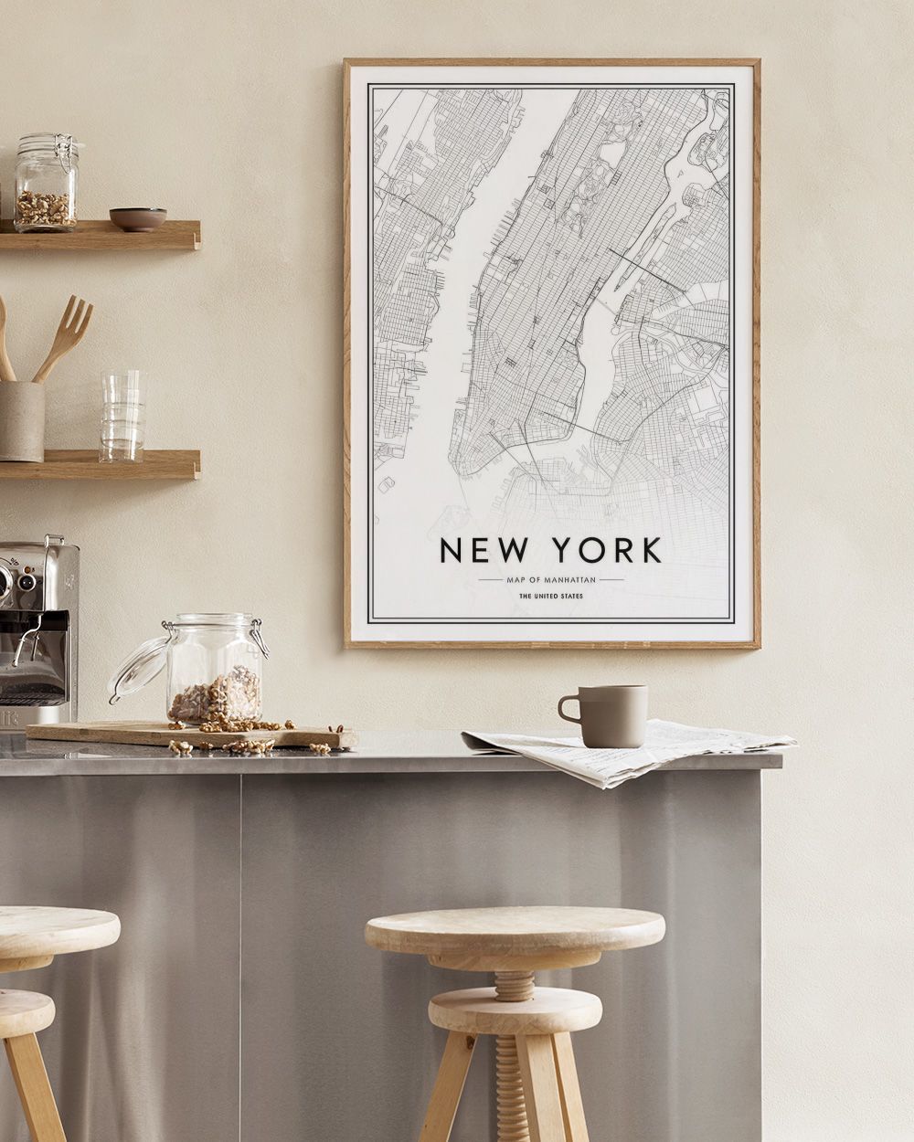 New York Map Print
