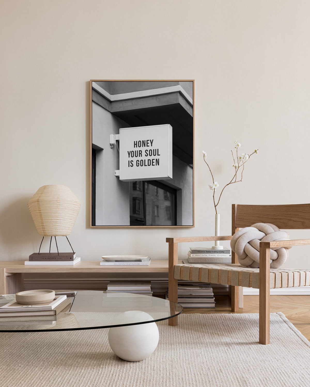 Golden Soul Sign Canvas print