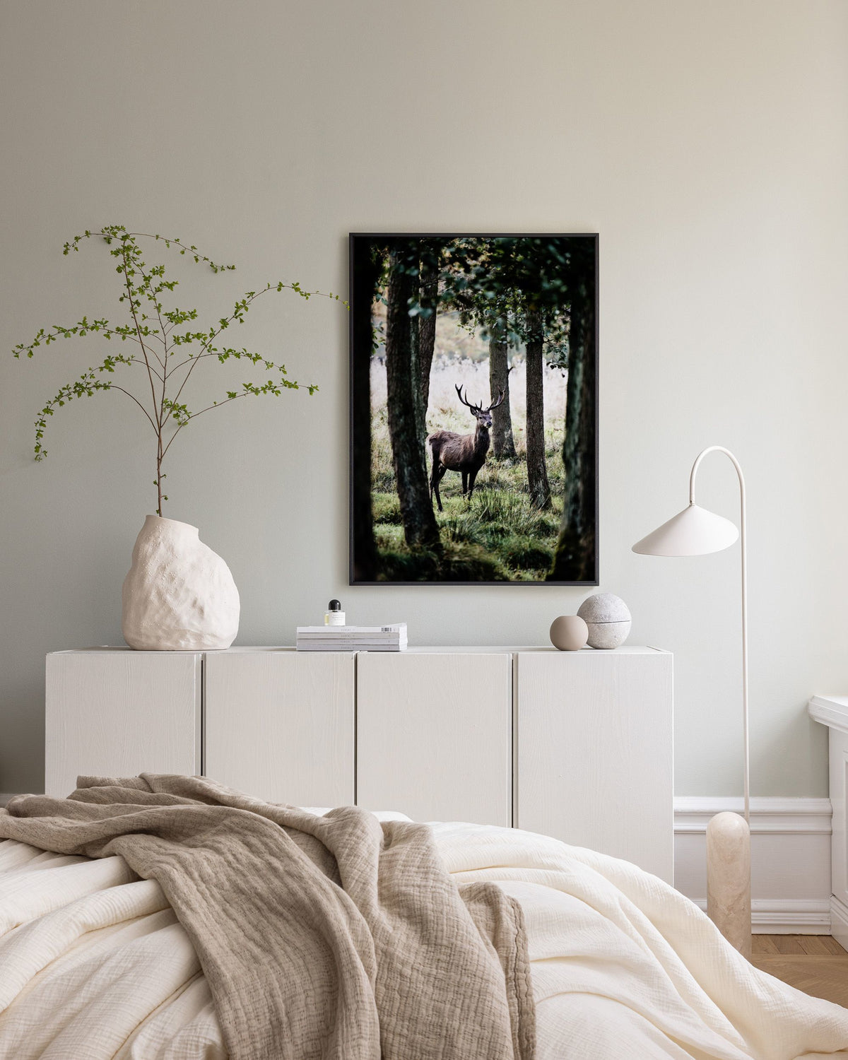 Stag In Forest Canvas print