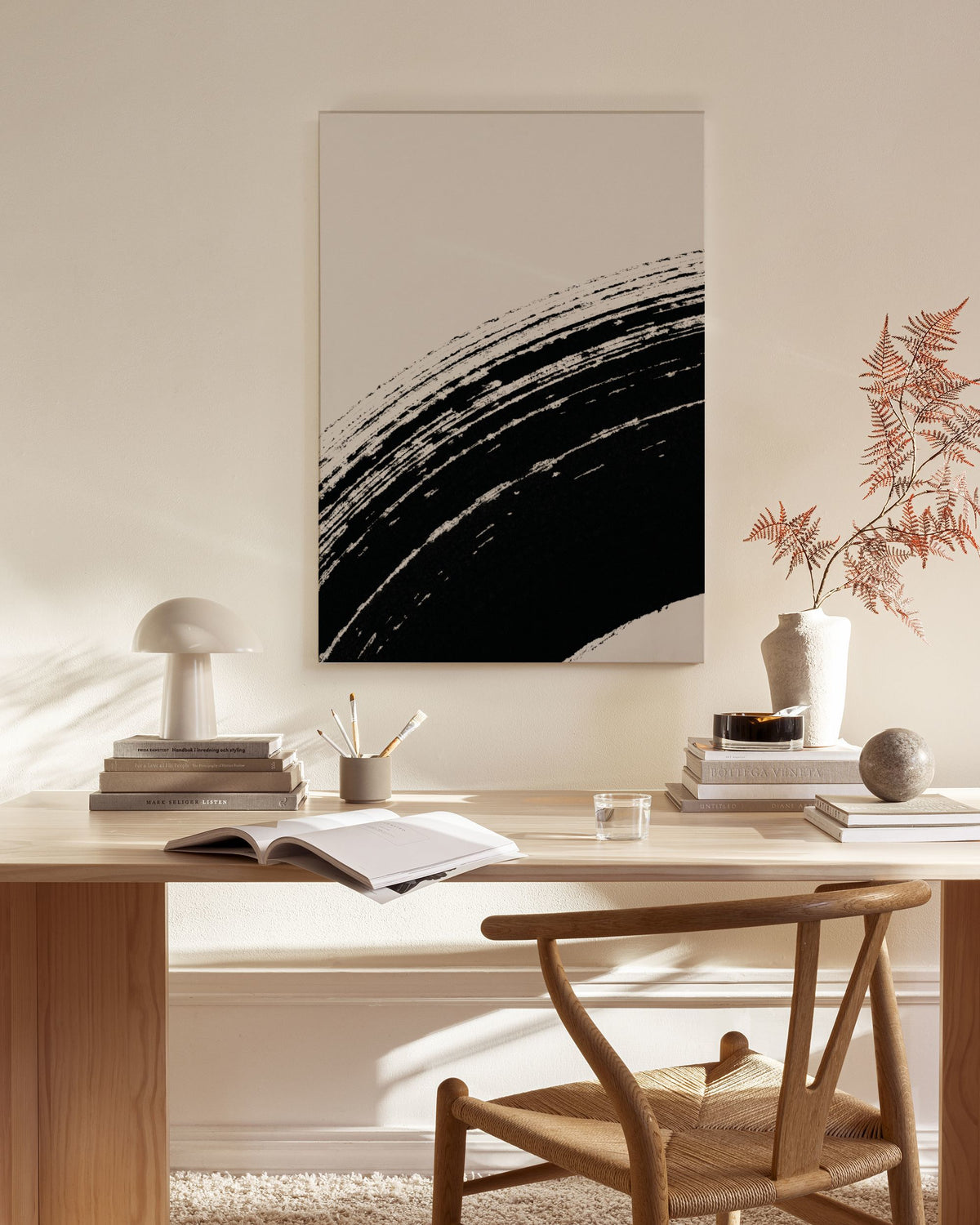 Zen Curves No3 Canvas print