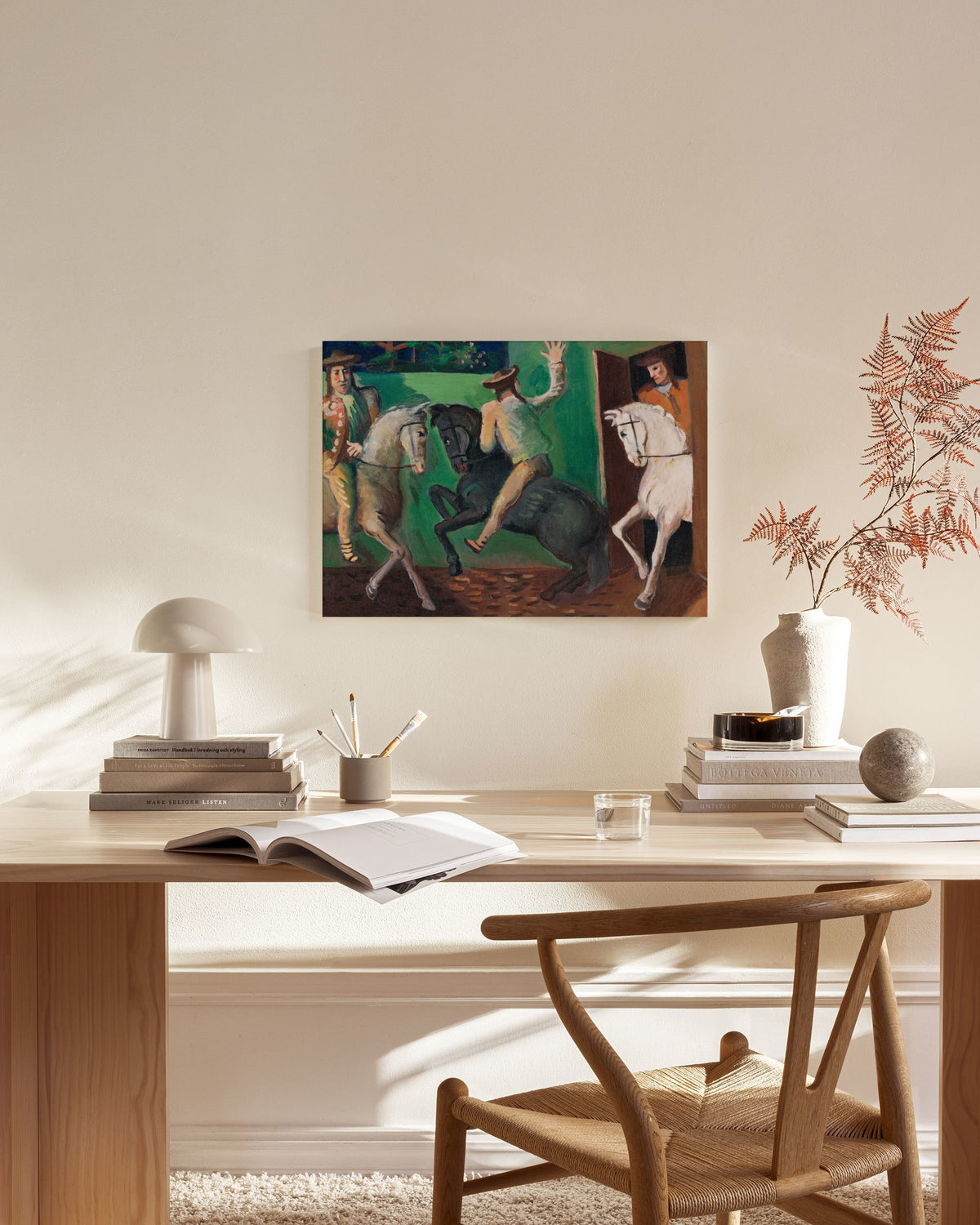 Cyprián Majerník - Riders On Horses Canvas print