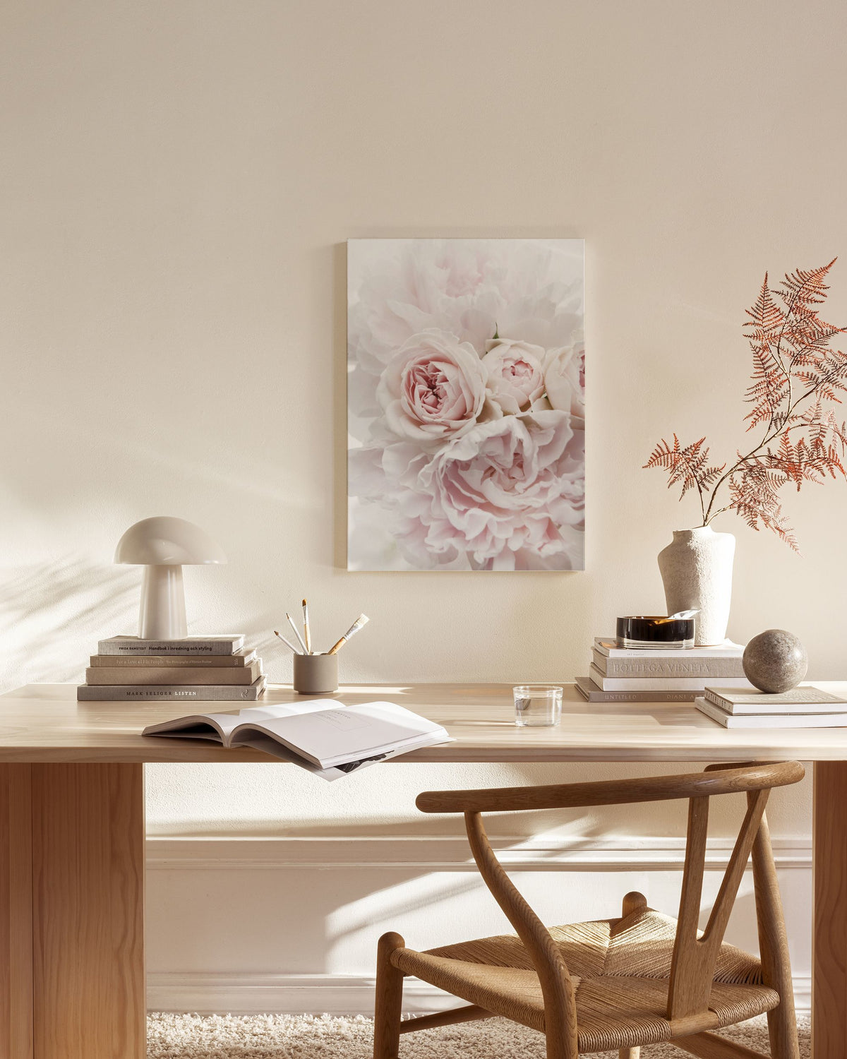Peonies and Roses Canvas print