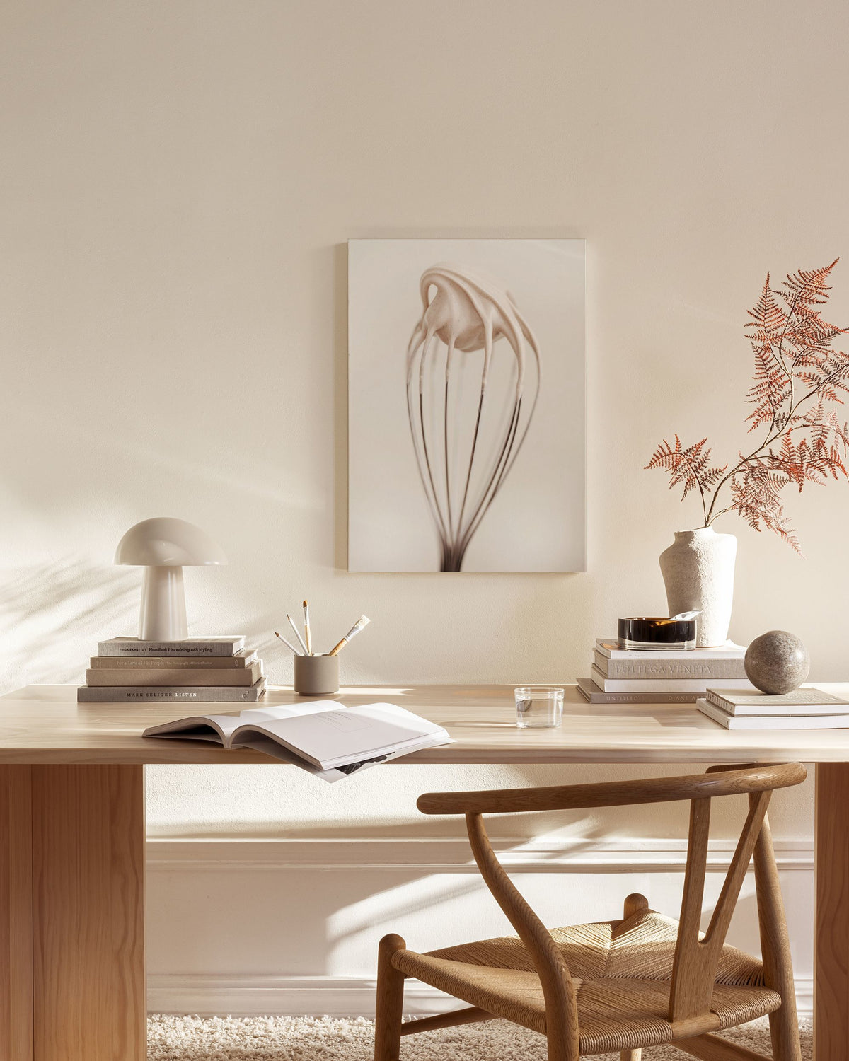 Creamy Whisk Canvas print