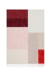 The Print Republic - Red & Pink Colour Block Canvas print