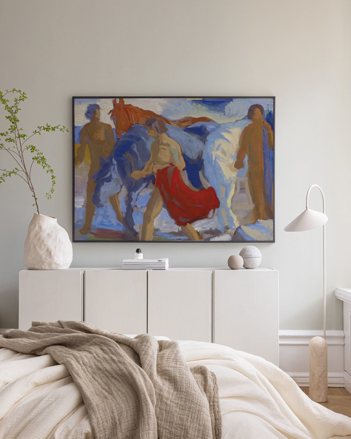 Paul Altherr - Youngsters with Horses Canvas print