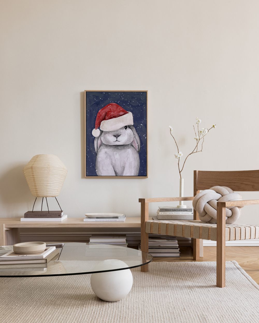 Christmas Bunny Canvas print