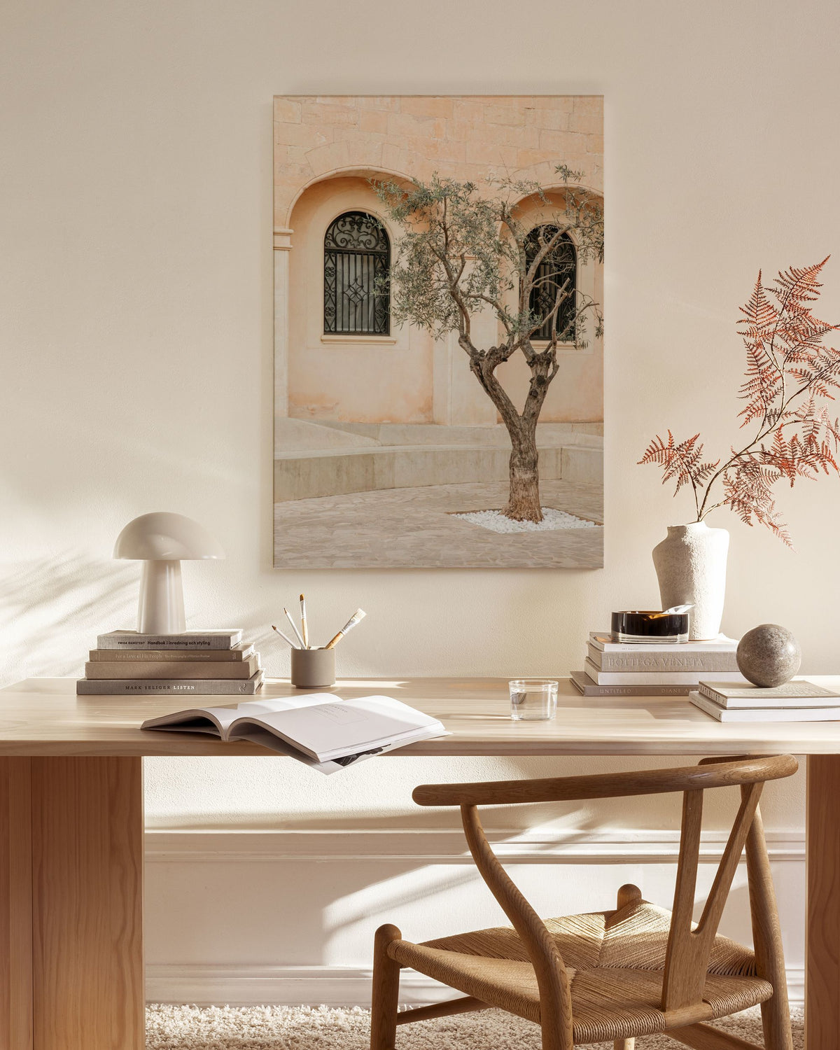 Lonely Olive Tree Canvas print