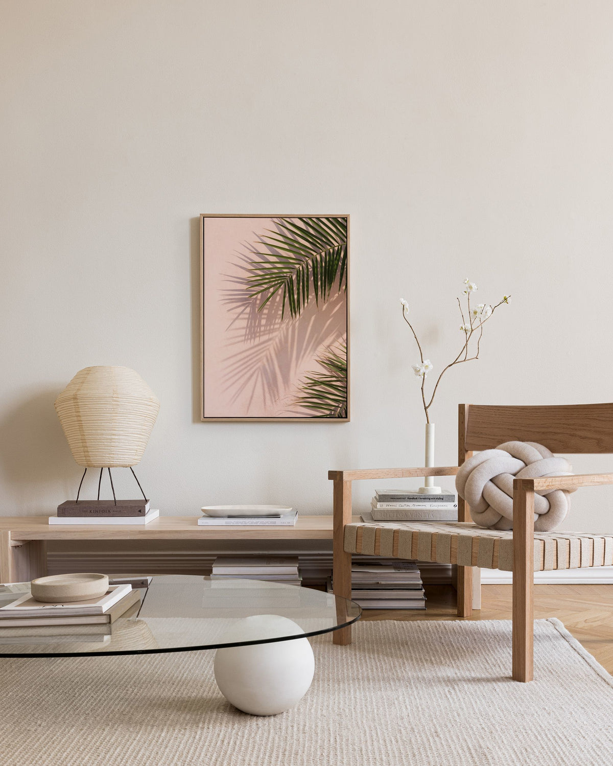 Pink Palm Canvas print