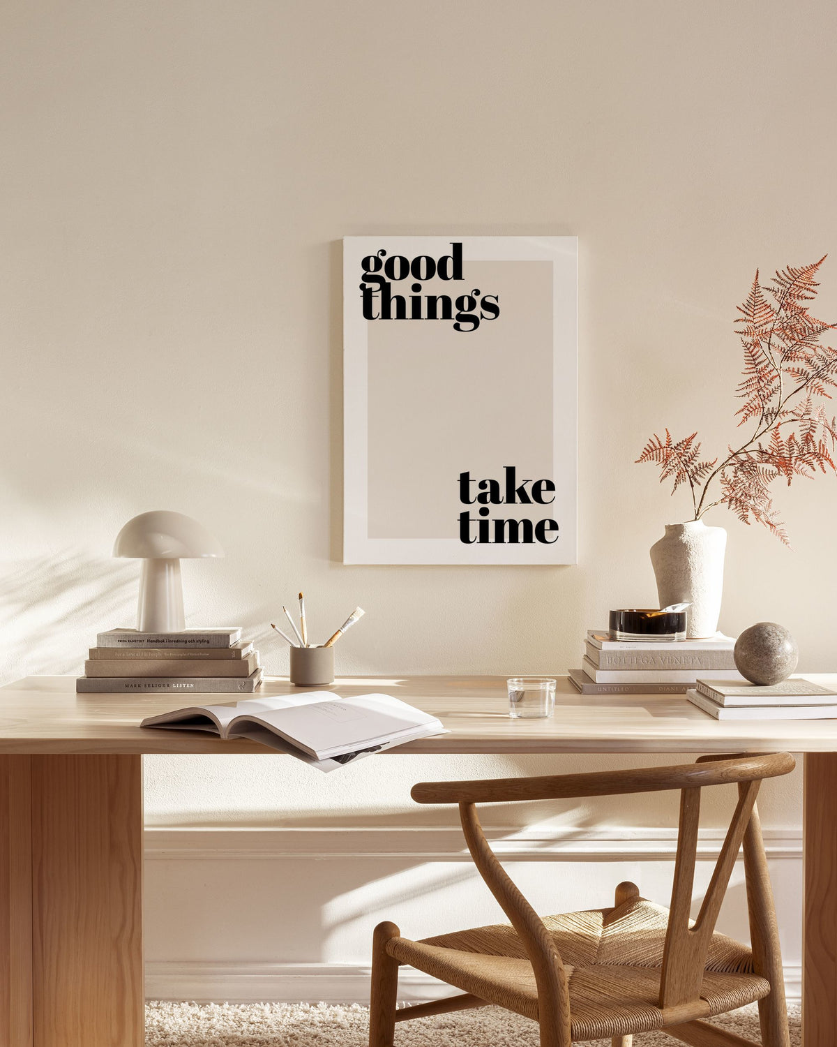 Good Things Take Time Canvas print