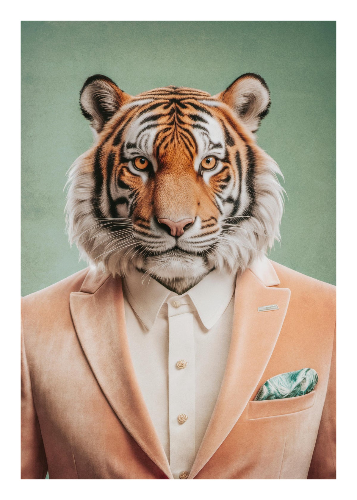 Portrait of a Tiger Print