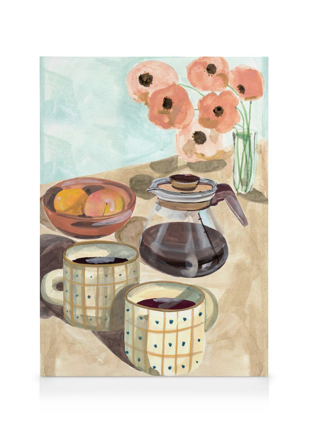 Laura Page - Coffee and Peaches Canvas print