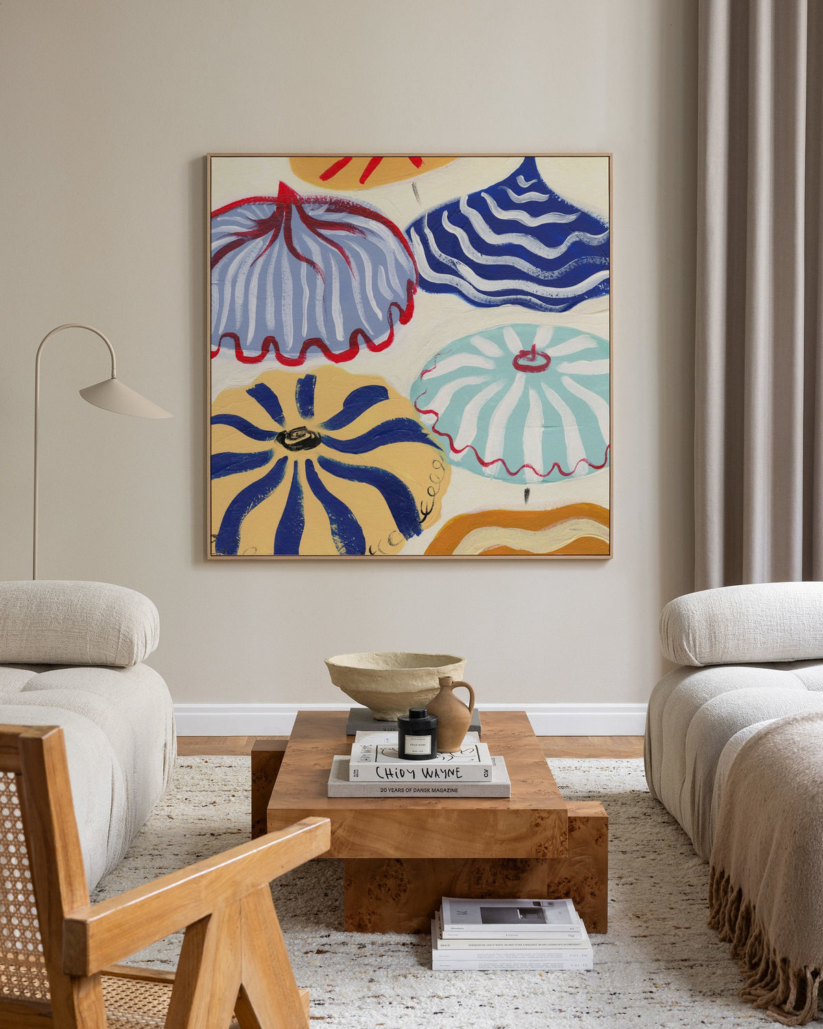 Riviera Parasols Canvas print