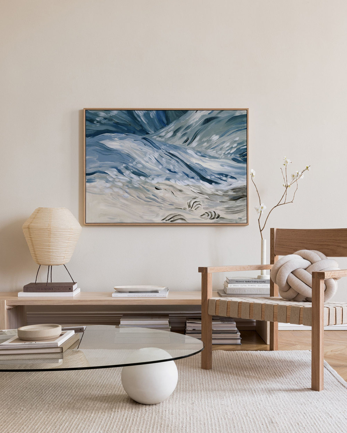 Wavy Beach Canvas print
