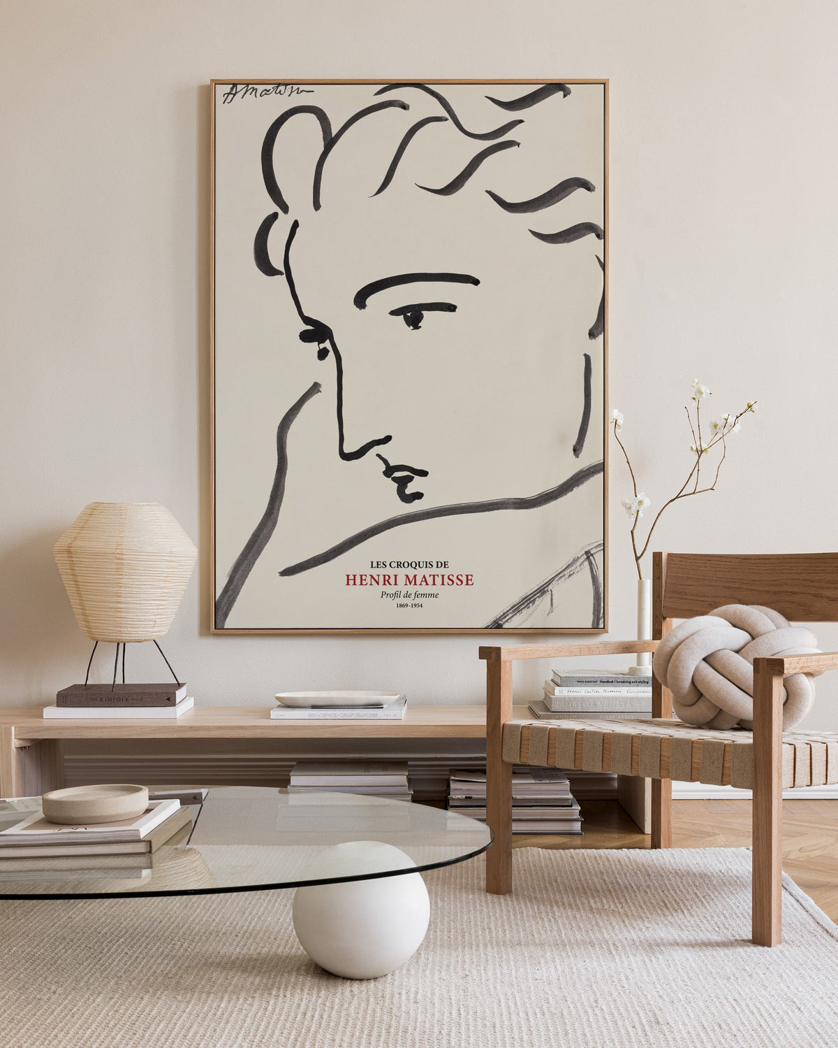 Matisse - Profil the Femme Canvas print