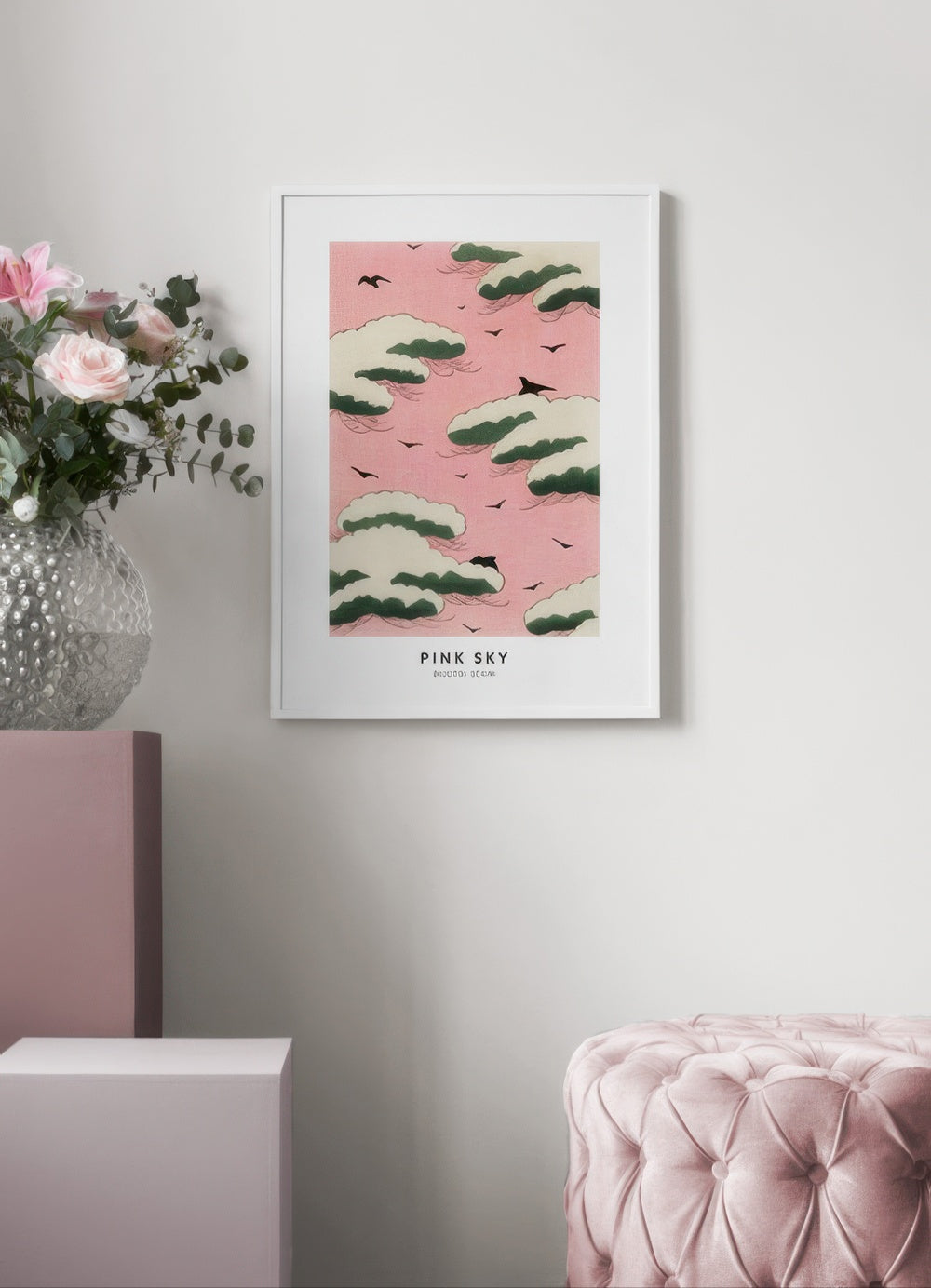 Watanabe Seitei - Pink Sky Print