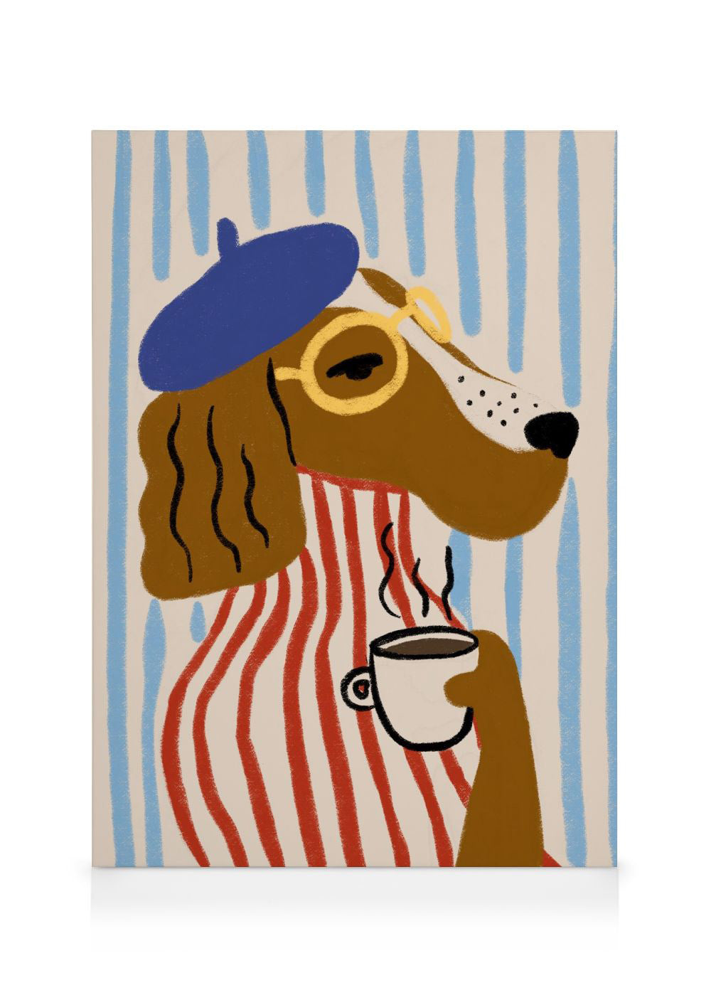 Sophisticated Dog Canvas