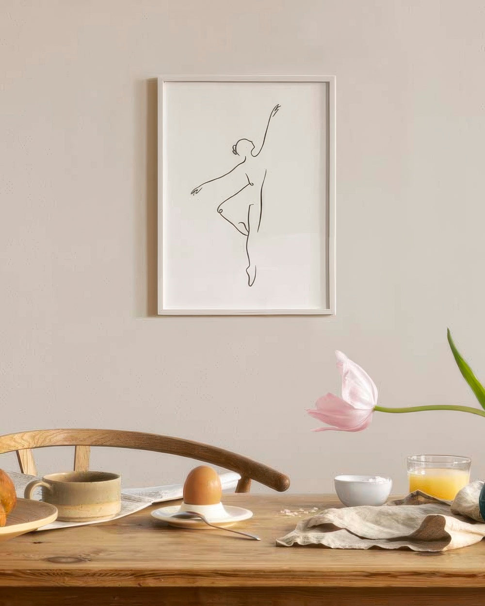 Ballerina Line Art Print