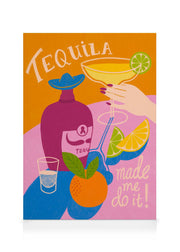 Tequila Made Me Do It Canvas print
