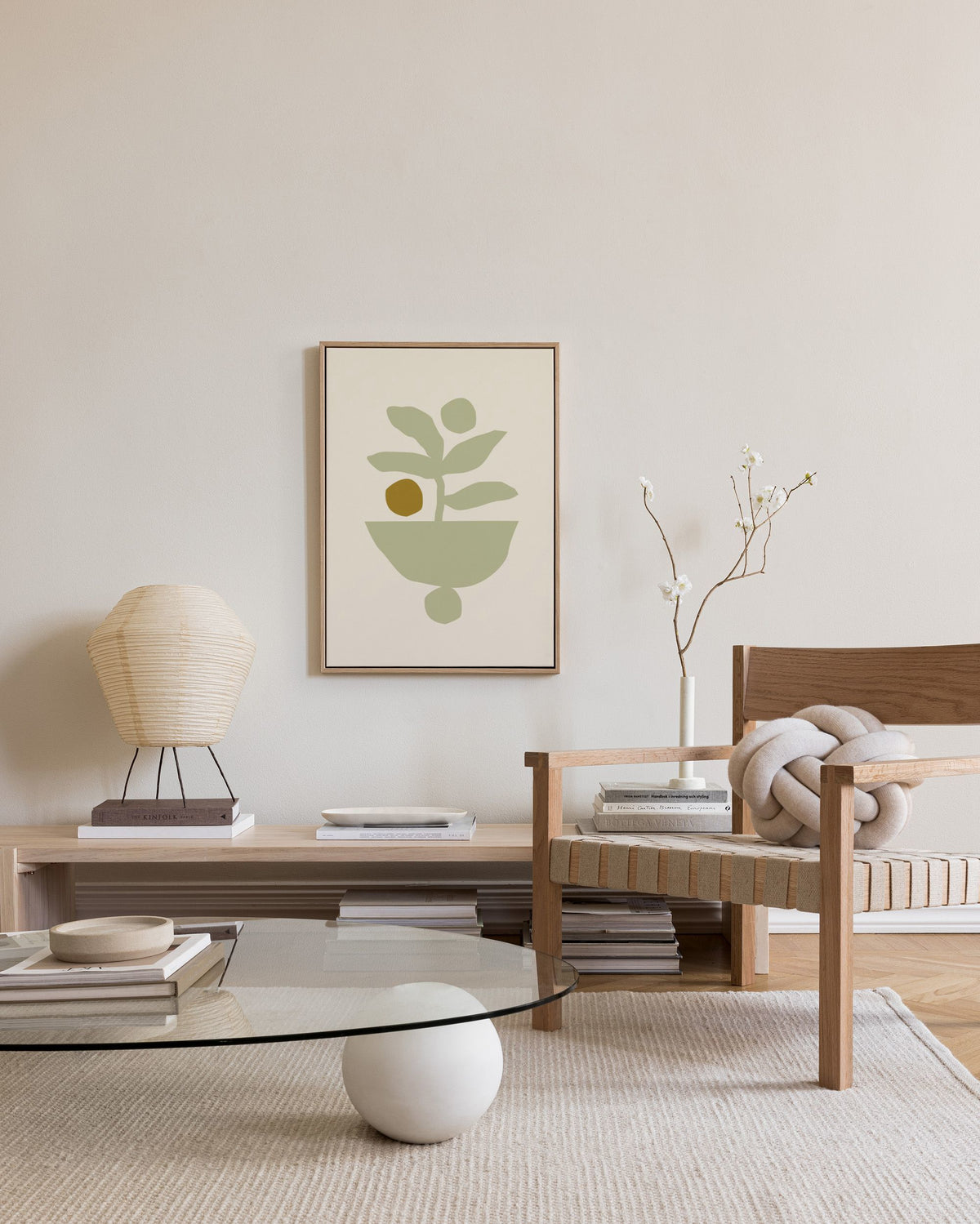 Berenice Hernandez - Maceta Beige Canvas print
