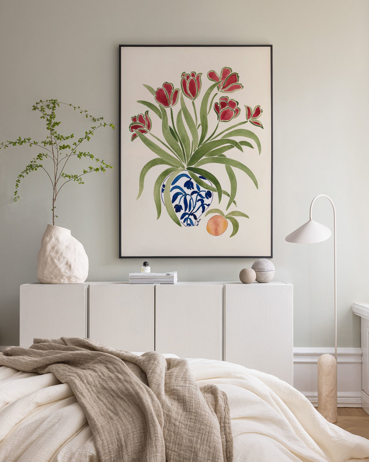 La Poire - Red Tulips Canvas print