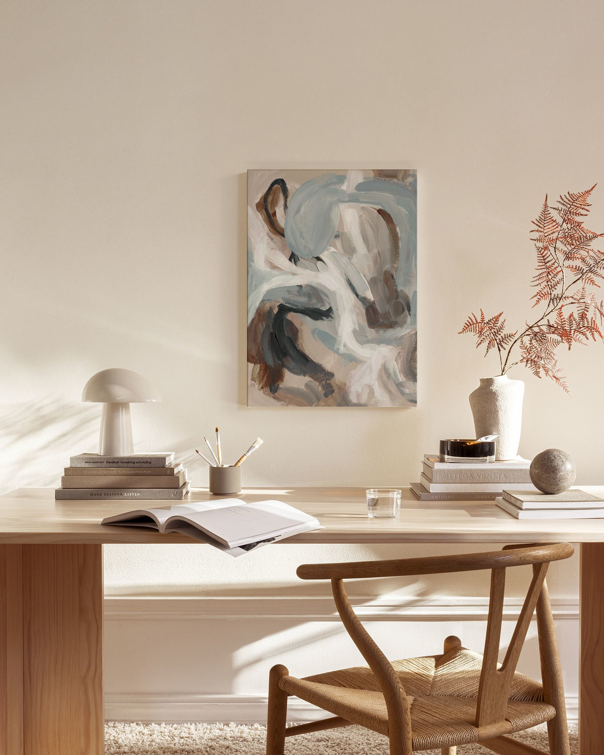 Tranquil Teal No1 Canvas print