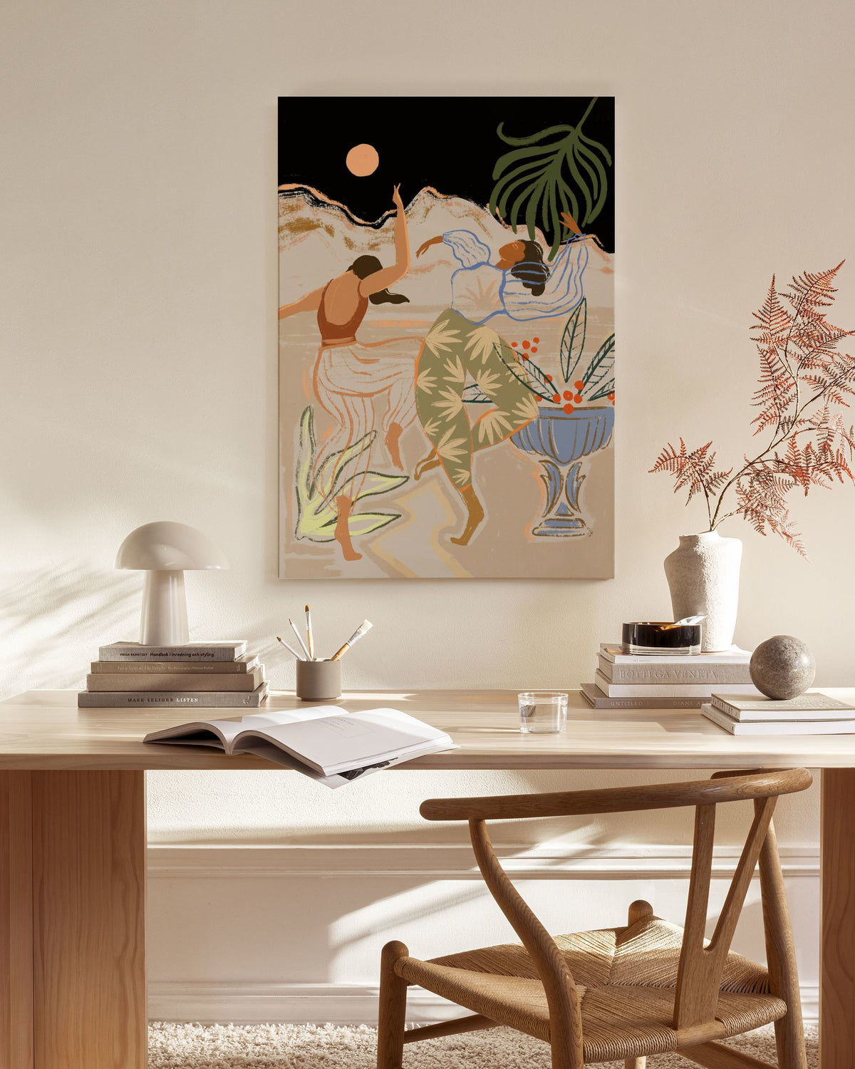 Arty Guava - Lay Hoon - Dancing Under The Moonlight Canvas print