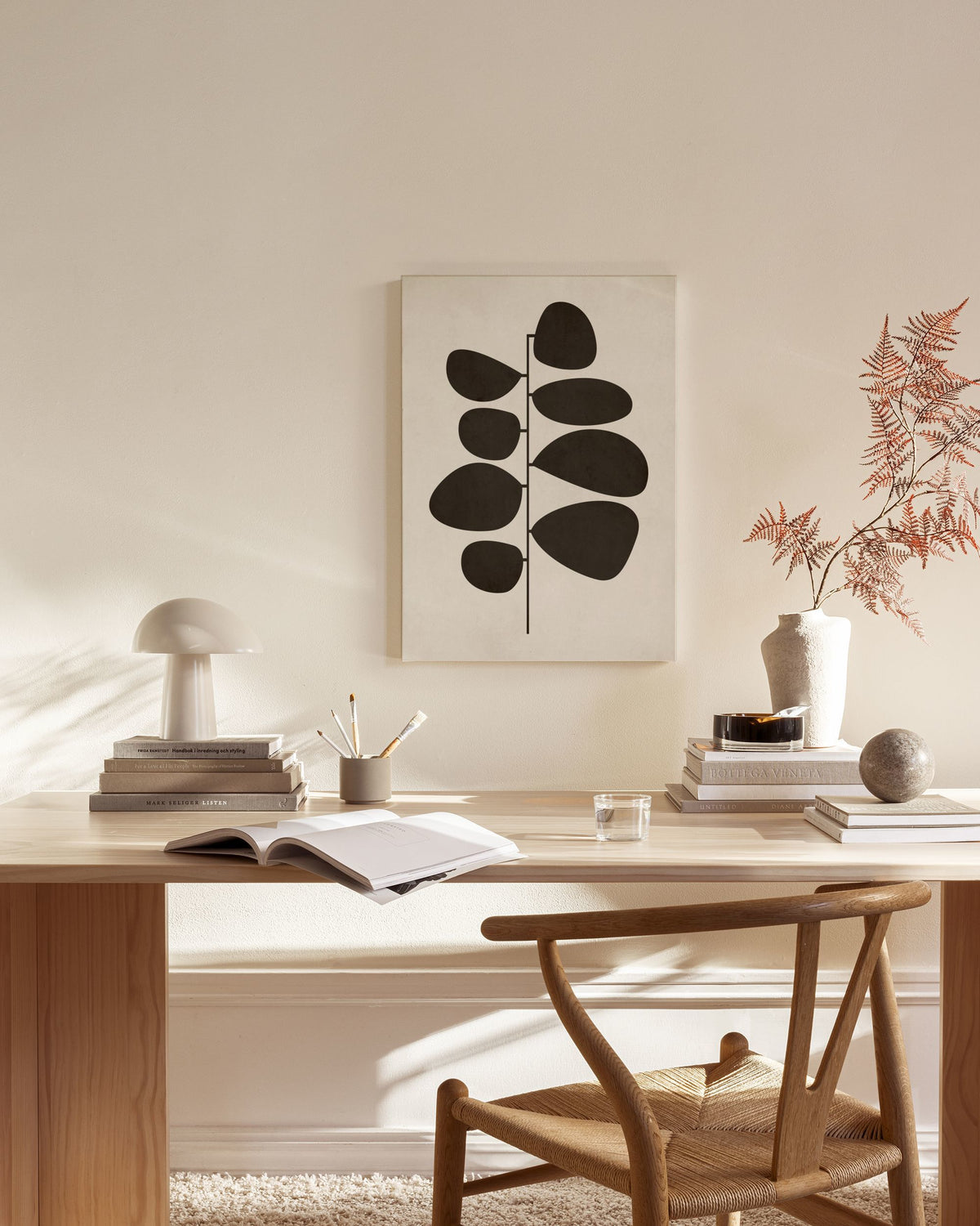 Retro Botanical Canvas print