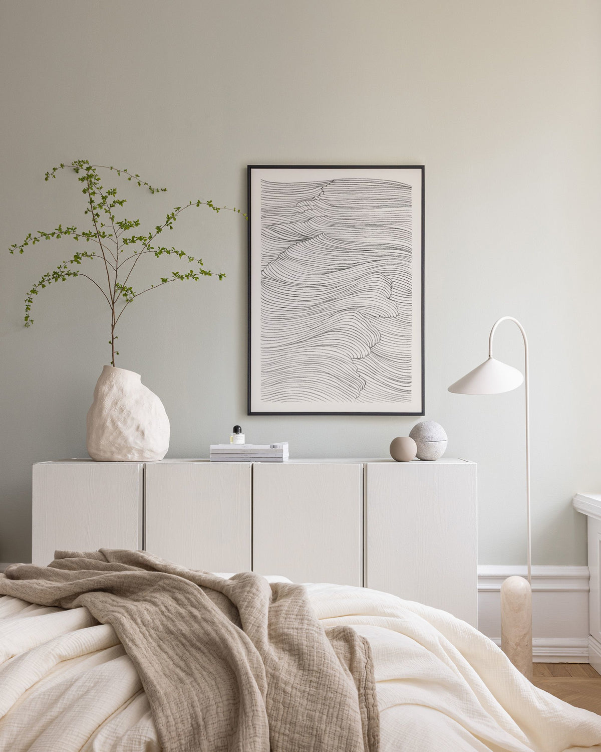 Waves in Line Canvas