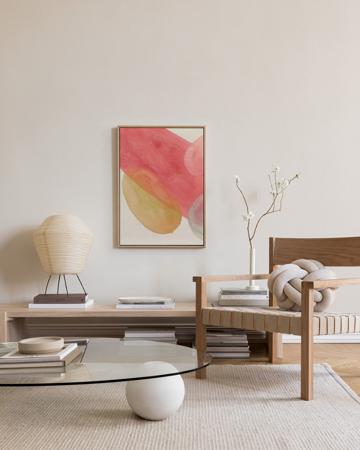 Flowy Forms No1 Canvas print