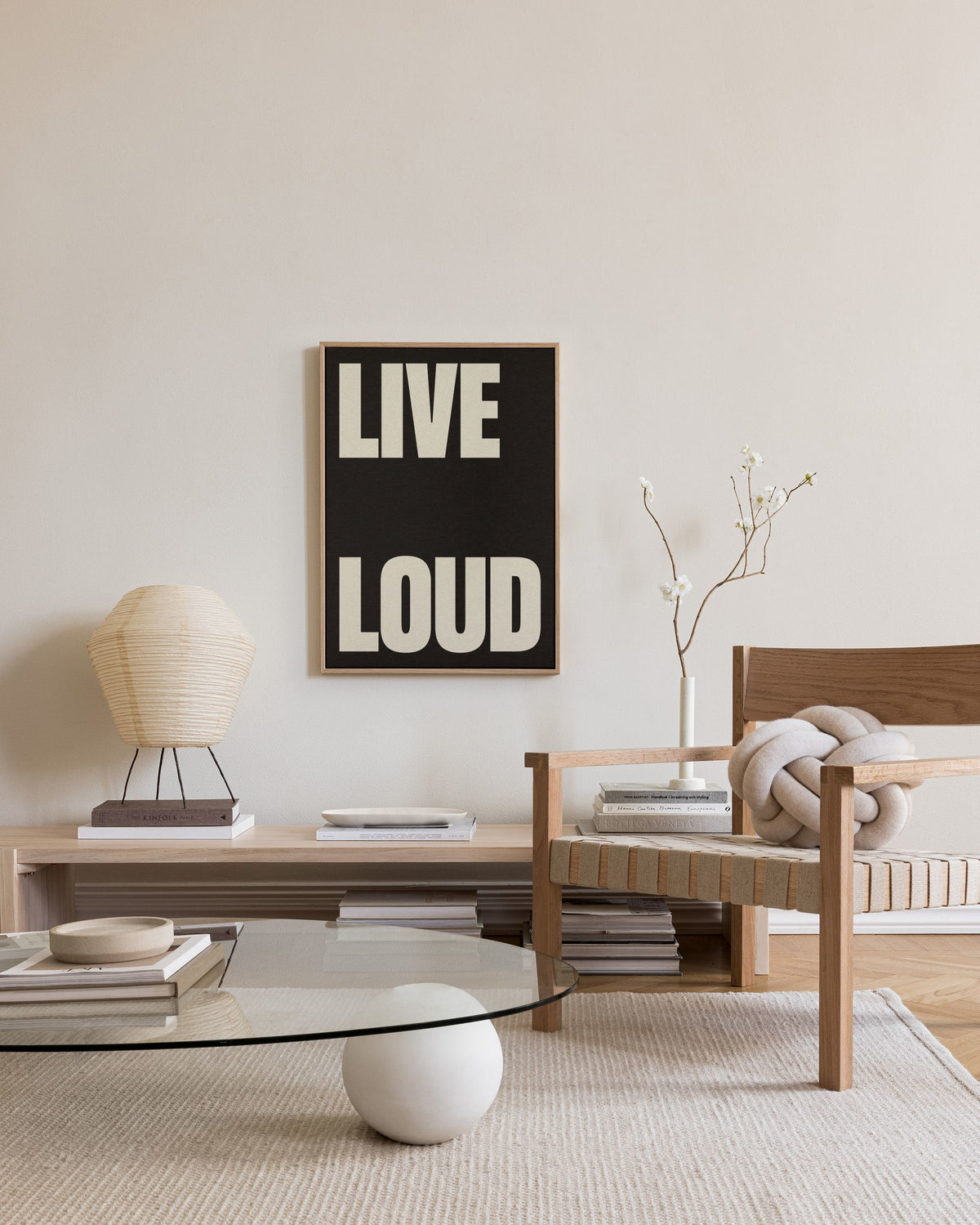 Live Loud Canvas print