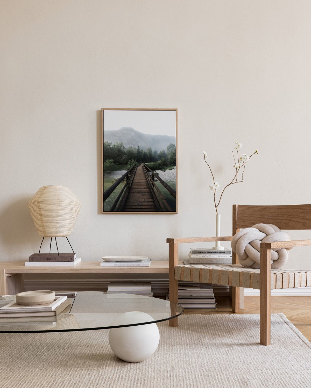 Wooden Bridge Canvas print