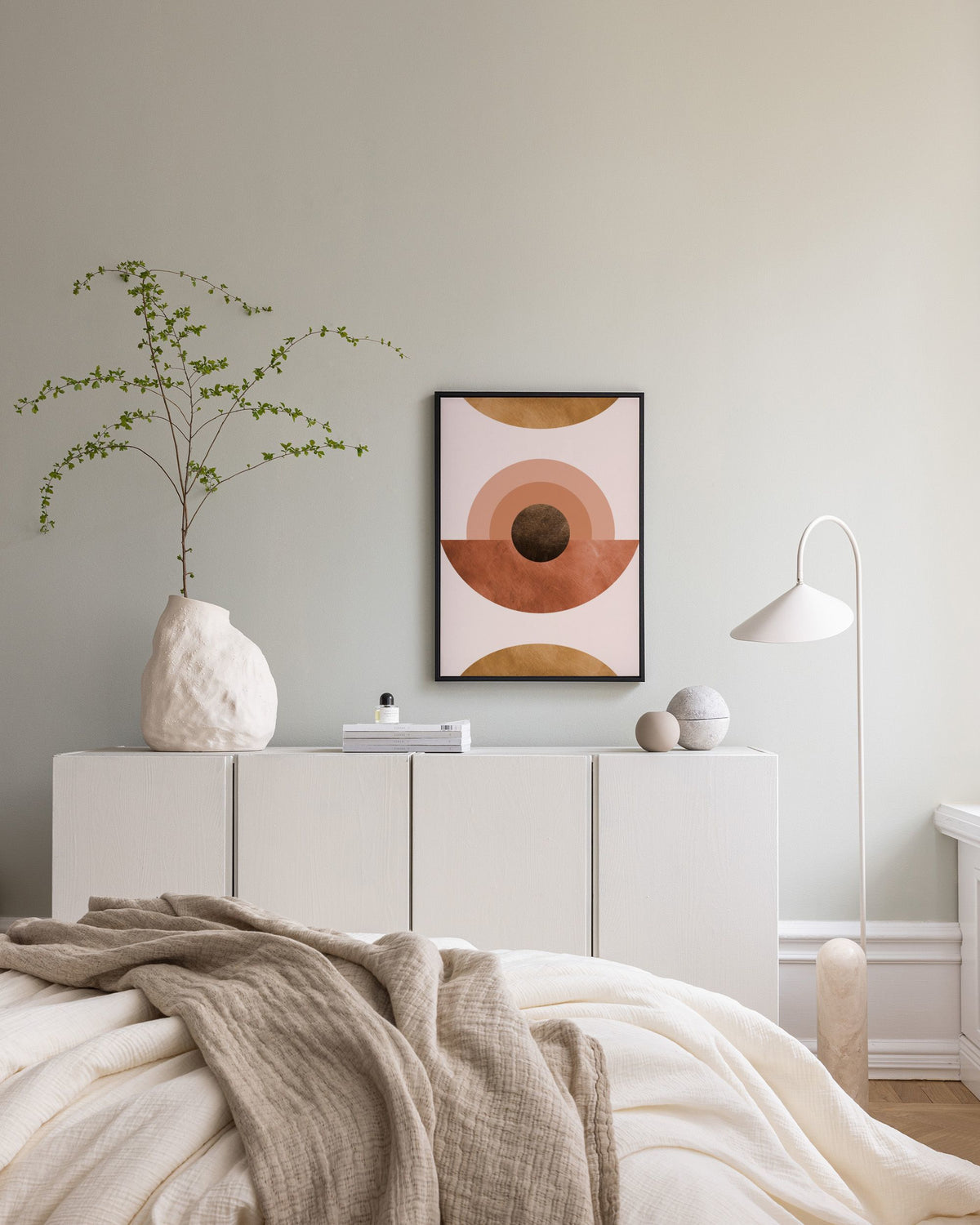 Abstract Terracotta Canvas print