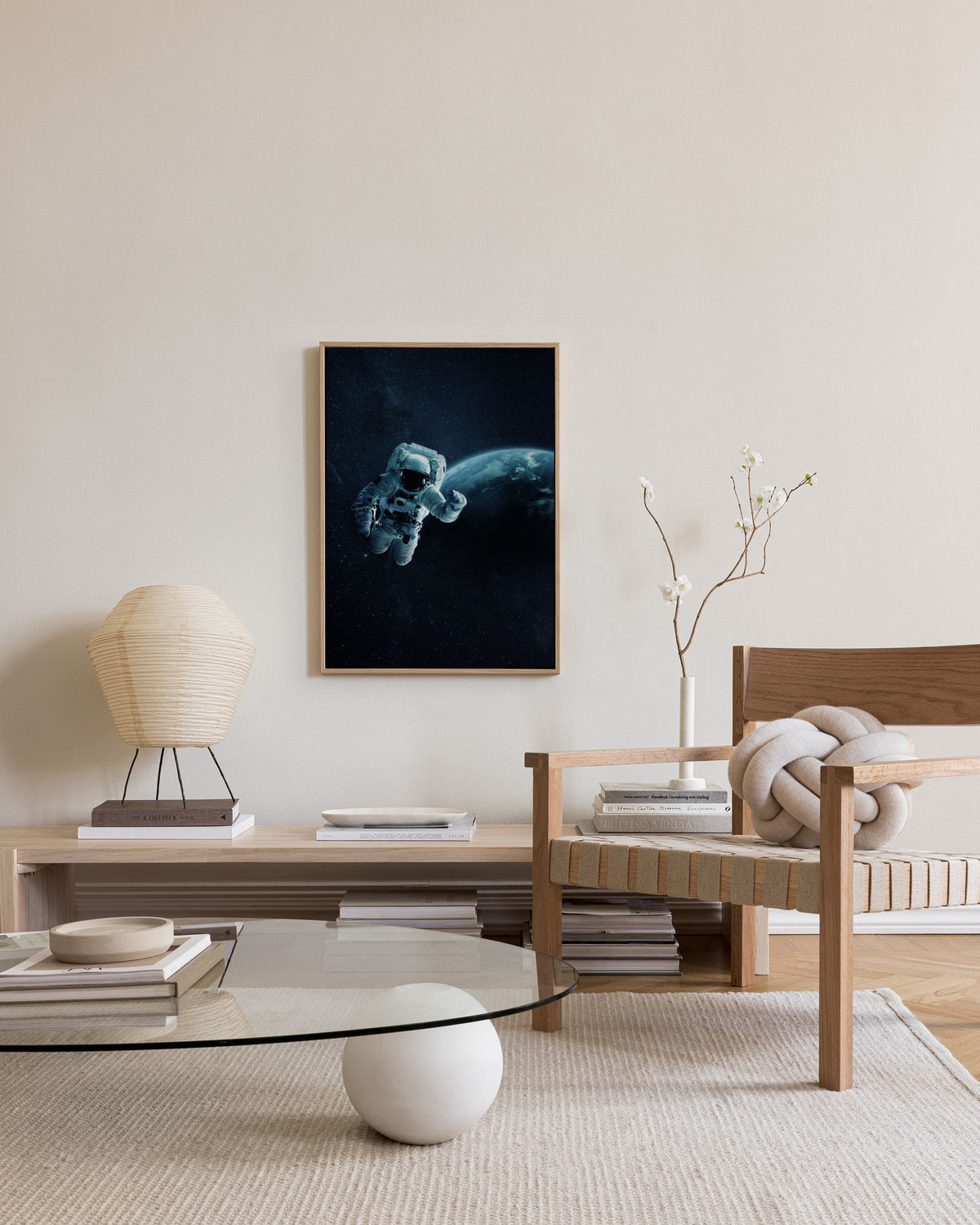 Astronaut In Space Canvas print