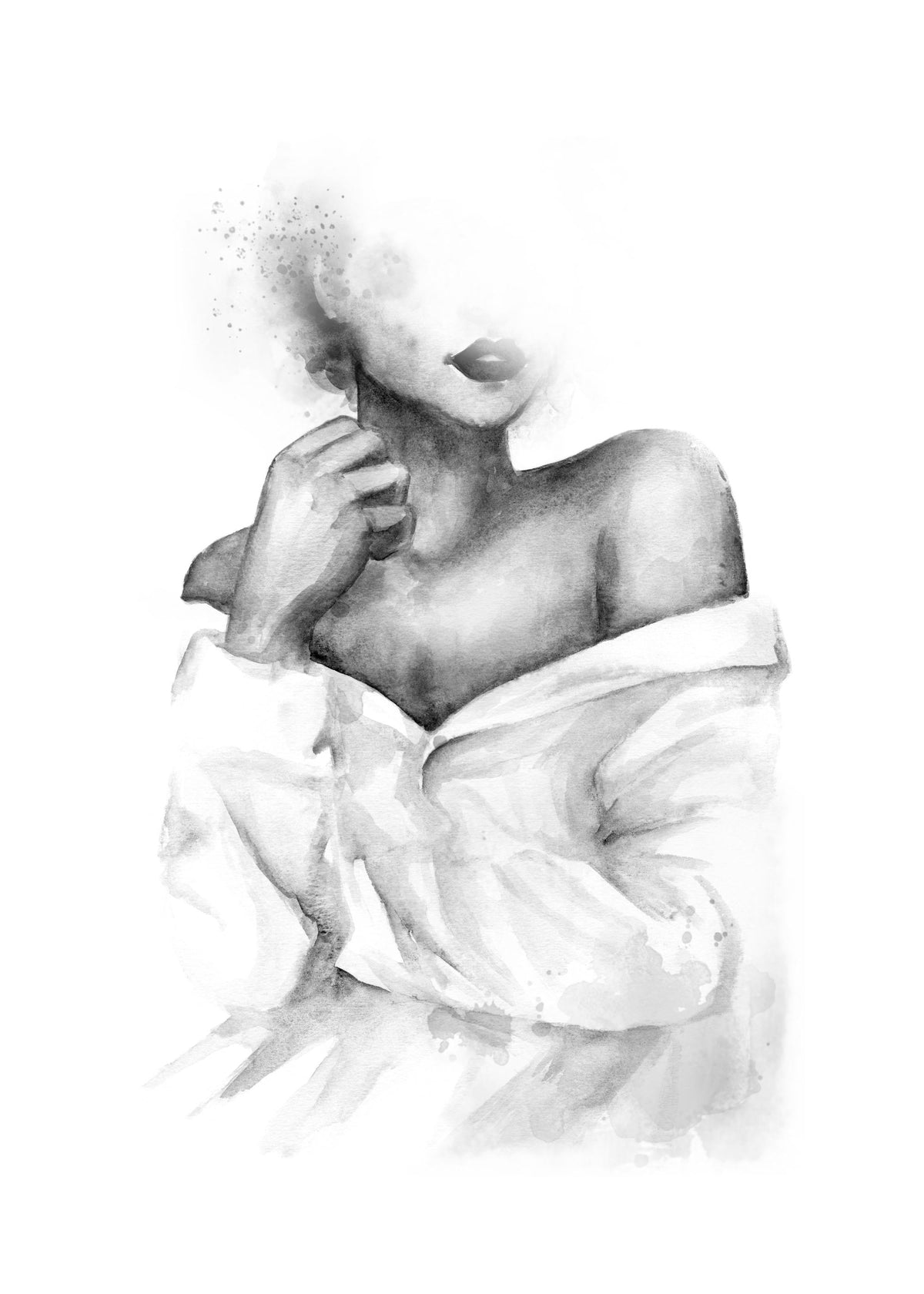 Shoulder Watercolor Print