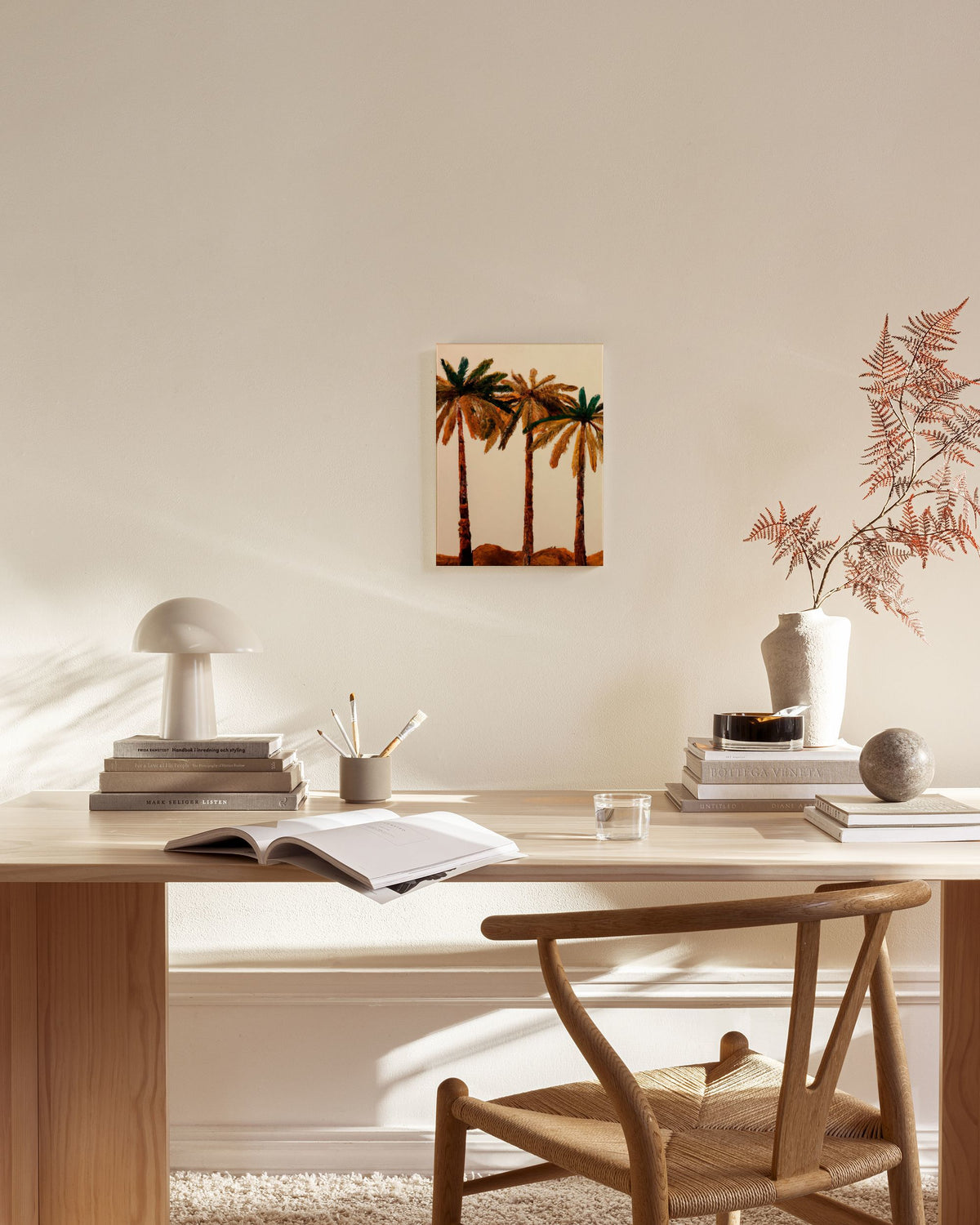 Merel Takken - Palm Trio Canvas print