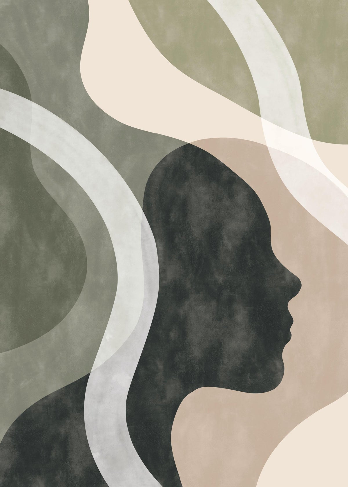 Shapes of a Face No1 Print