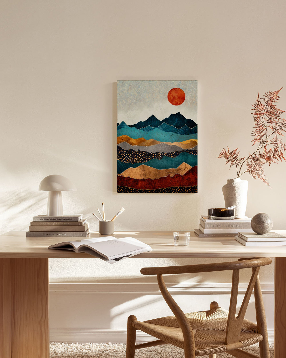 SpaceFrog Designs - Amber Dusk Canvas print