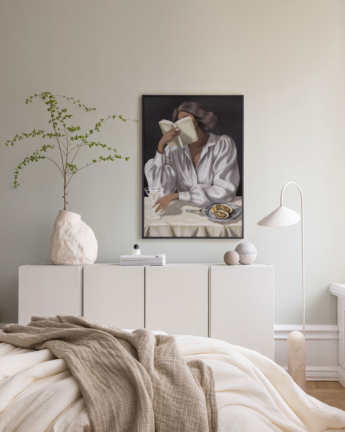 Read Between the Sips Canvas print