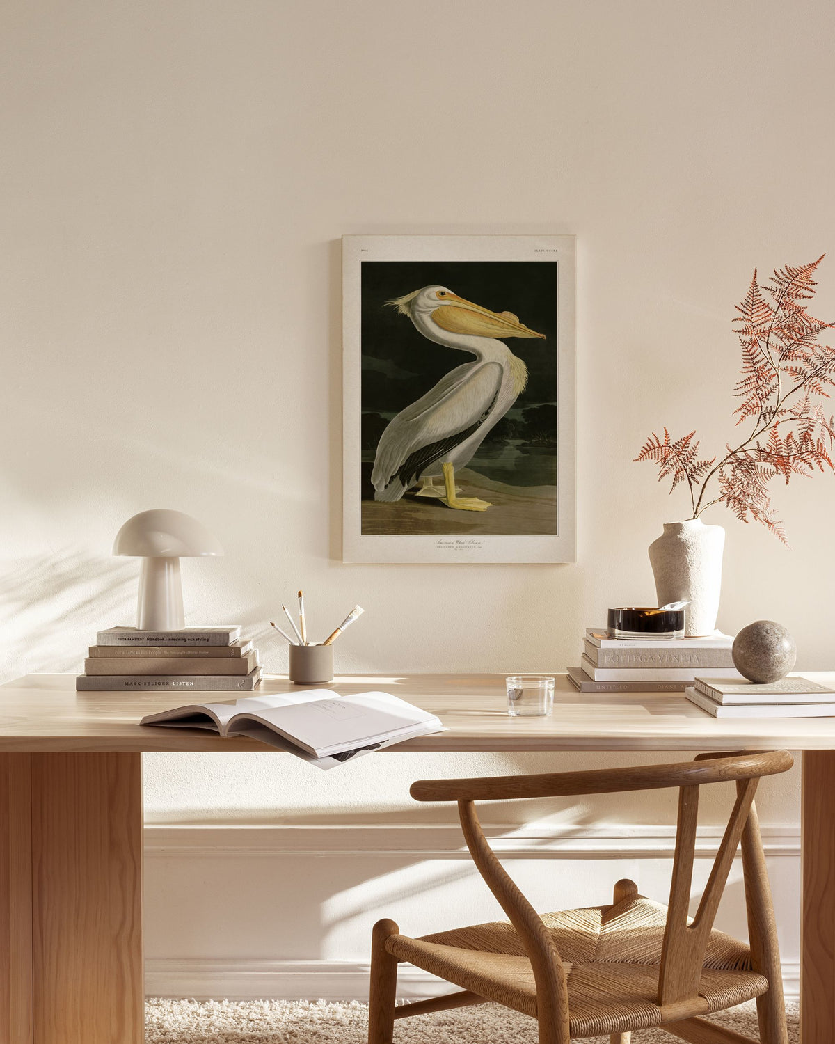 American White Pelican Canvas print